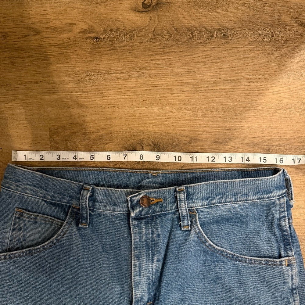 Vintage Rustler Jeans 33x30 Medium Wash Straight Leg Denim - Picture 5 of 8